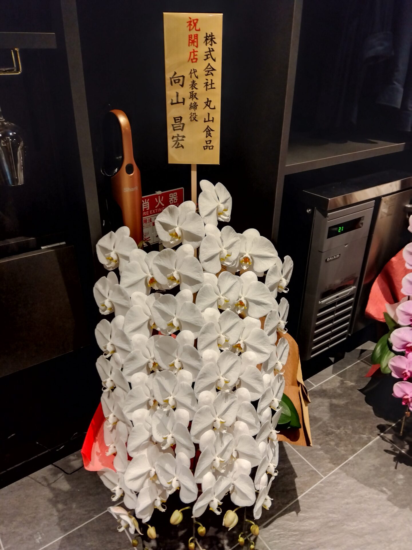 大阪市 北区堂島へ開店お祝いの胡蝶蘭