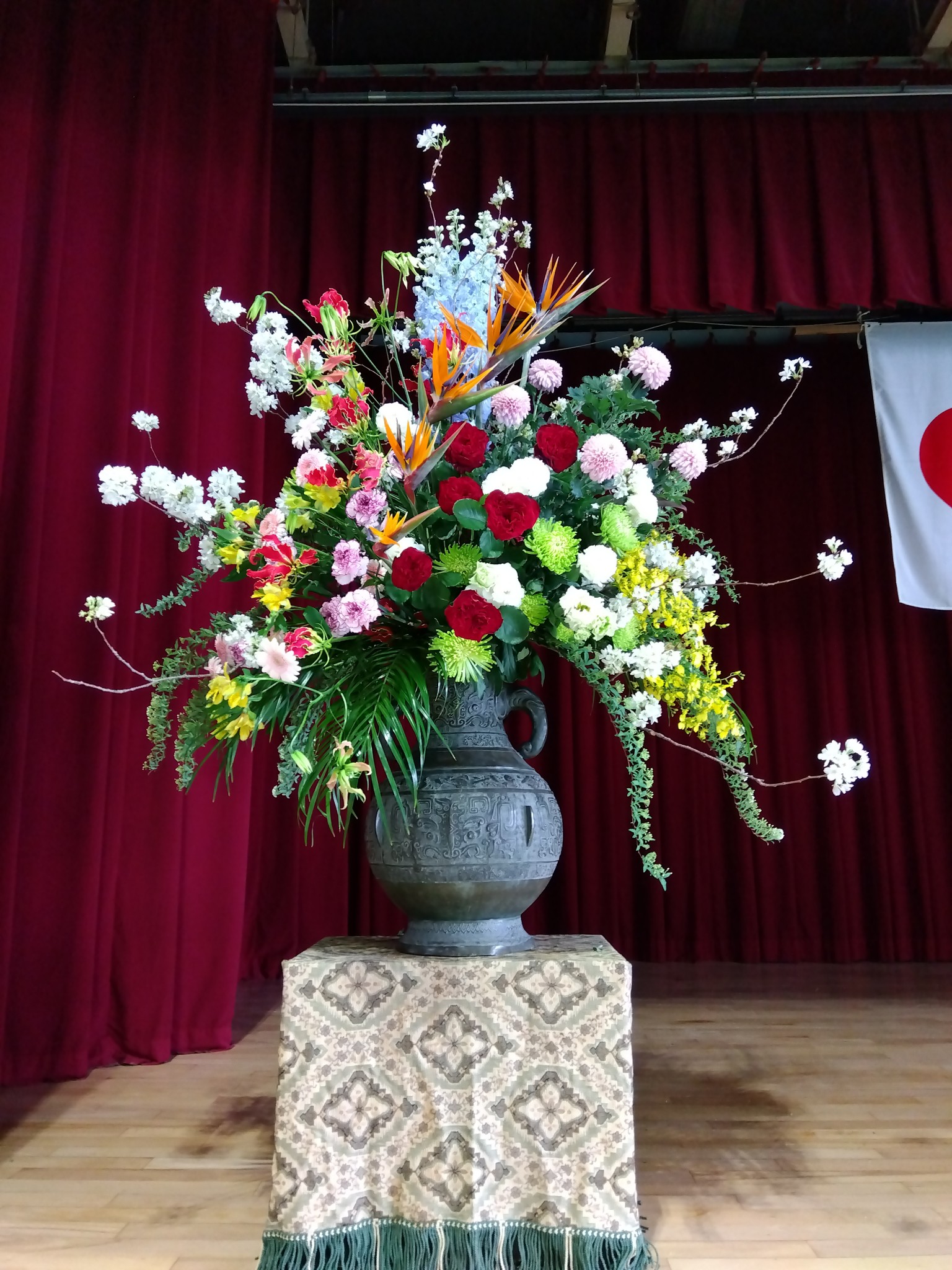 大阪市立西三国小学校 入学式式場装花